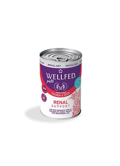 Wellfed Cat Renal Πατέ με Κοτόπουλο και Πάπια 400gr