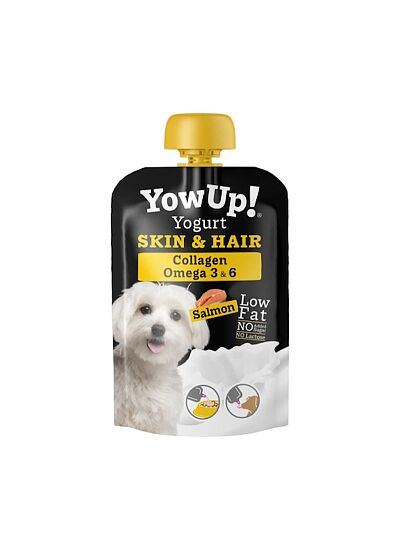 YowUp Dog Yogurt Pouch Skin & Hair Γιαούρτι Με Κολλαγόνο, Ω 3 & Ω 6 για Σκύλους 115gr
