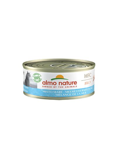Almo Nature Cat Adult HFC Jelly Κονσέρβα Ανάμεικτα Θαλασσινά 70gr