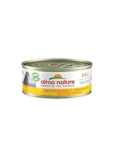 Almo Nature Cat Adult HFC Natural Κονσέρβα Κοτόπουλο Φιλέτο 70gr