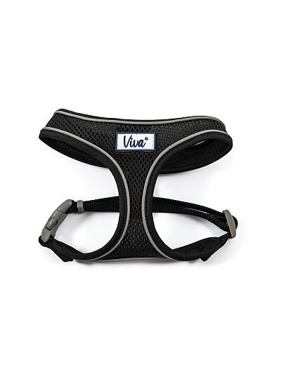 Ancol Περιστήθιο Mesh Comfort Ανακλαστικό Μαύρο L 53 74 cm