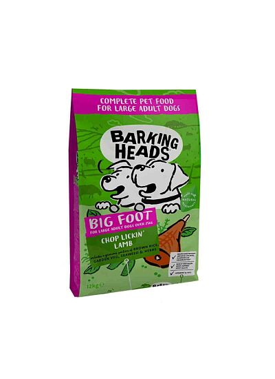 Barking Heads Gluten Free Adult Large Breeds Big Foot Chop Lickin' Lamb 12Kg