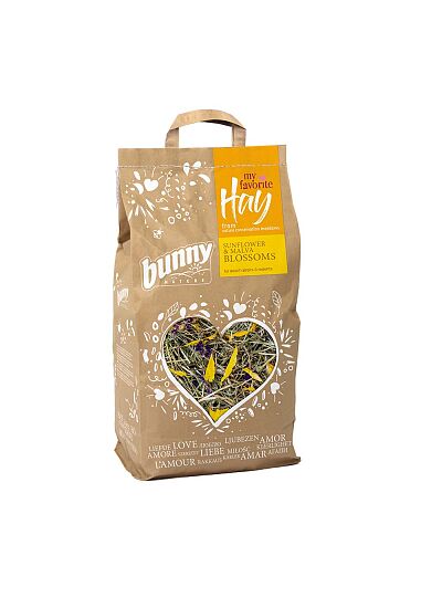 Bunny Nature My Favorite Hay Χόρτο με Άνθη Ηλιοτροπίου & Μολόχας 100gr