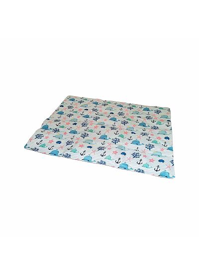 Croci Breeze Whales Mat Αδιάβροχο Δροσιστικό Χαλάκι (90x50 cm)