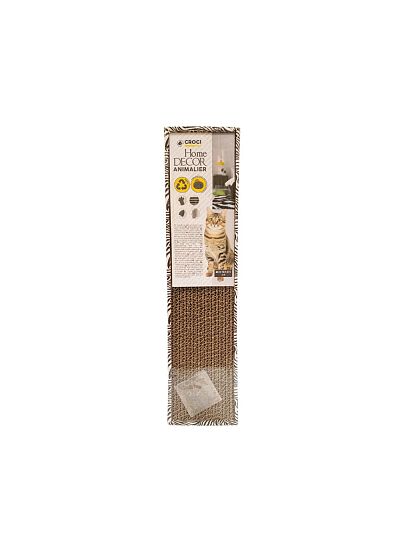 Croci Homedecor Animalier Ονυχοδρόμιο από Χαρτόνι   Zebra (48x12,5x5 cm)