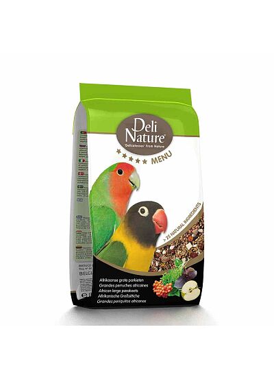 Deli Nature 5* Menu African Large Parakeets Μείγμα για Αφρικανικά Παπαγαλάκια Μεσαίου Μεγέθους 800gr