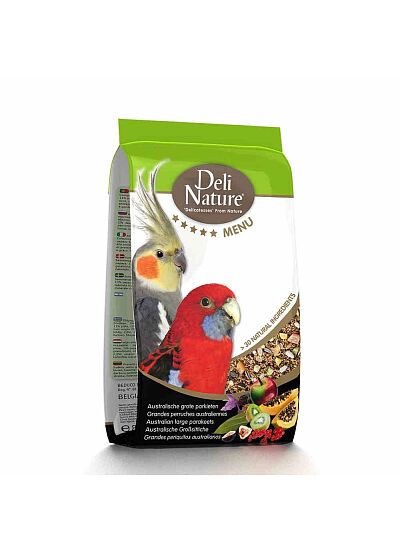 Deli Nature 5* Menu Australian Large Parakeets Μείγμα για Αυστραλέζικα Παπαγαλάκια Μεγάλου Μεγέθους 800gr