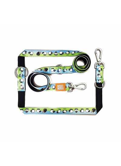 Max & Molly Οδηγός Περιπάτου Multi   Function Leash Black Sheep
