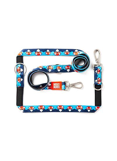 Max & Molly Οδηγός Περιπάτου Multi   Function Leash Frenzy the Shark/L