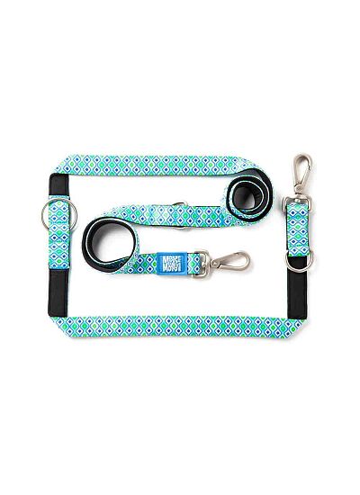 Max & Molly Οδηγός Περιπάτου Multi   Function Leash Retro Blue