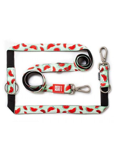 Max & Molly Οδηγός Περιπάτου Multi   Function Leash Watermelon