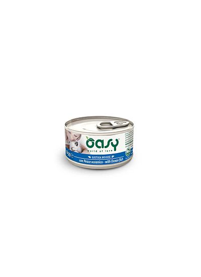 Oasy Grain Free Cat Adult Mousse Ψάρια Ωκεανού 85gr
