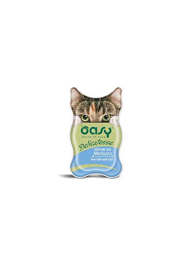Oasy Delicatesse Cat Adult Πατέ Μπακαλιάρος 85gr