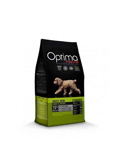 Optima Nova Grain Free Adult Mini Digestive Rabbit & Potato 2Kg
