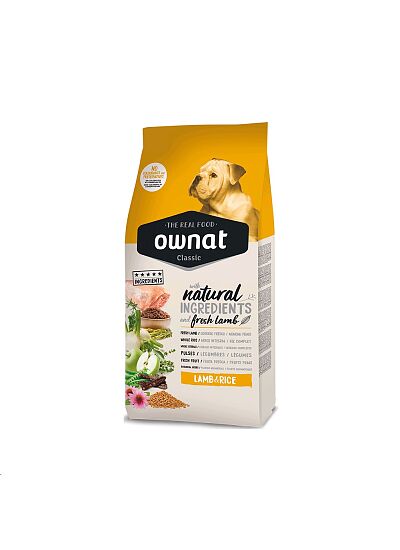 Ownat Classic Low Grain Dog Lamb & Rice 20Kg