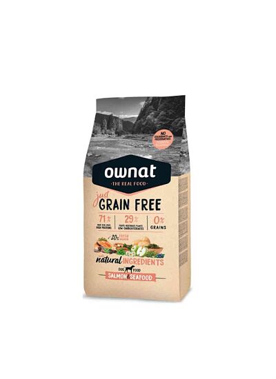 Ownat Just Grain Free Adult Dog Salmon & Seafood 3Kg