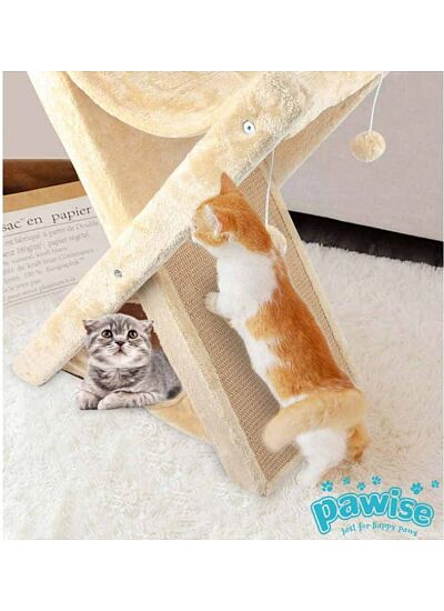 Pawise Ονυχοδρόμιο 3 in 1 Cat Tower (51x36x62 cm)