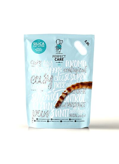 Perfect Care Silica Cat Litter Κρυσταλλική Άμμος Σιλικόνης για Γάτες με Φυσικό Άρωμα 5,8lt