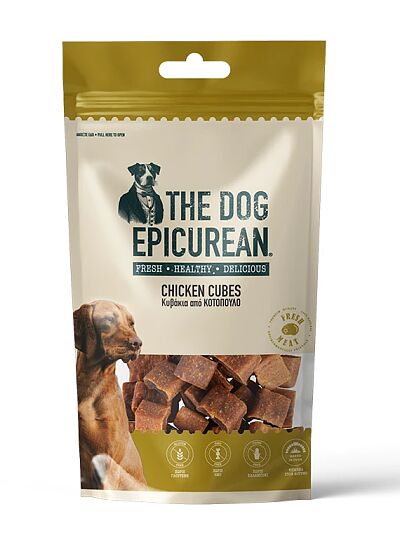 The Dog Epicurian Chicken Cubes Λιχουδιές για Σκύλους 100gr