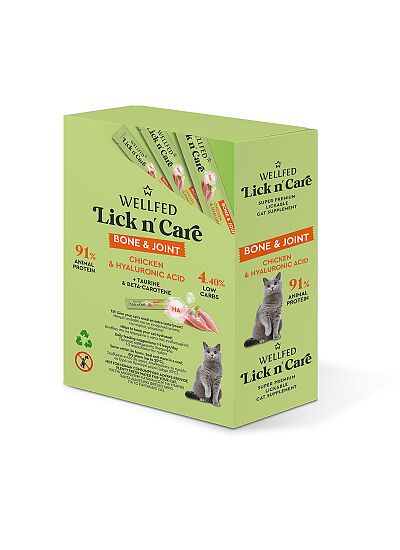 Wellfed Lick N' Care Λιχουδιά Ενίσχυσης Οστών & Αρθρώσεων (15gr)