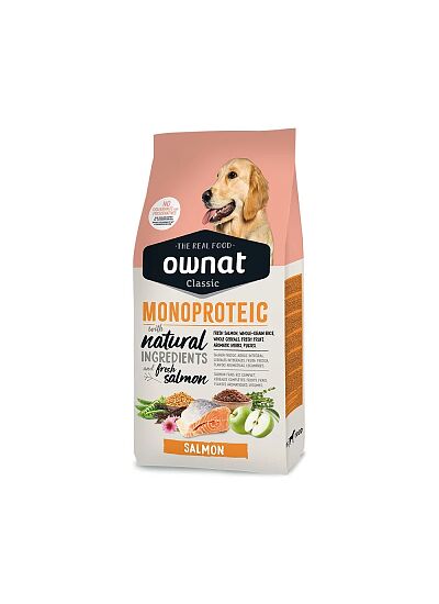 Ownat Classic Low Grain Dog Monoprotein Salmon 12kg