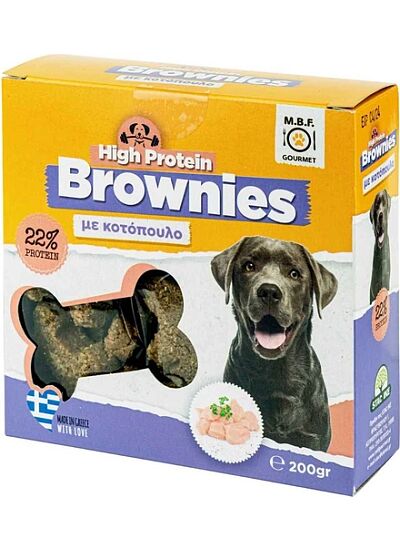 M.B.F. Gourmet High Protein Brownies Με Κοτόπουλο 200gr
