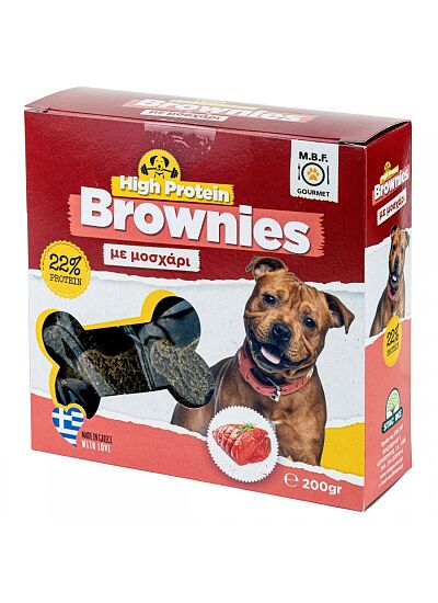M.B.F. Gourmet High Protein Brownies Με Μοσχάρι 200gr