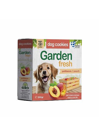 MBF Garden Fresh Dog Cookies Λιχουδιές Σκύλου Με Ροδάκινο 200gr