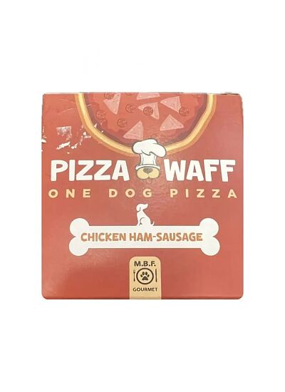 MBF Pizza Waff για Σκύλους με Ζαμπόν Κοτόπουλου Λουκάνικο 100gr
