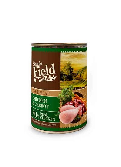 Sam's Field Κονσέρβα Σκύλου Adult Chicken & Carrot 400gr