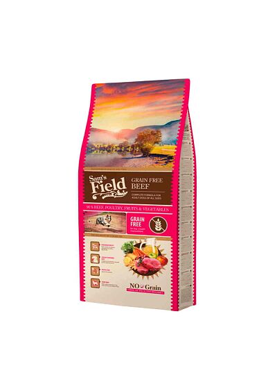 Sam's Field Grain Free Beef 2.5Kg