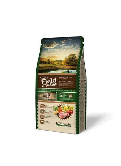 Sam's Field Low Grain Junior Large Fresh Chicken & Potato 2.5Kg